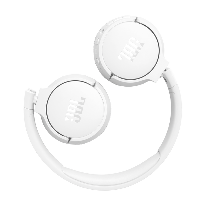 JBL Tune 670NC - White - Adaptive Noise Cancelling Wireless On-Ear Headphones - Detailshot 4 image number null